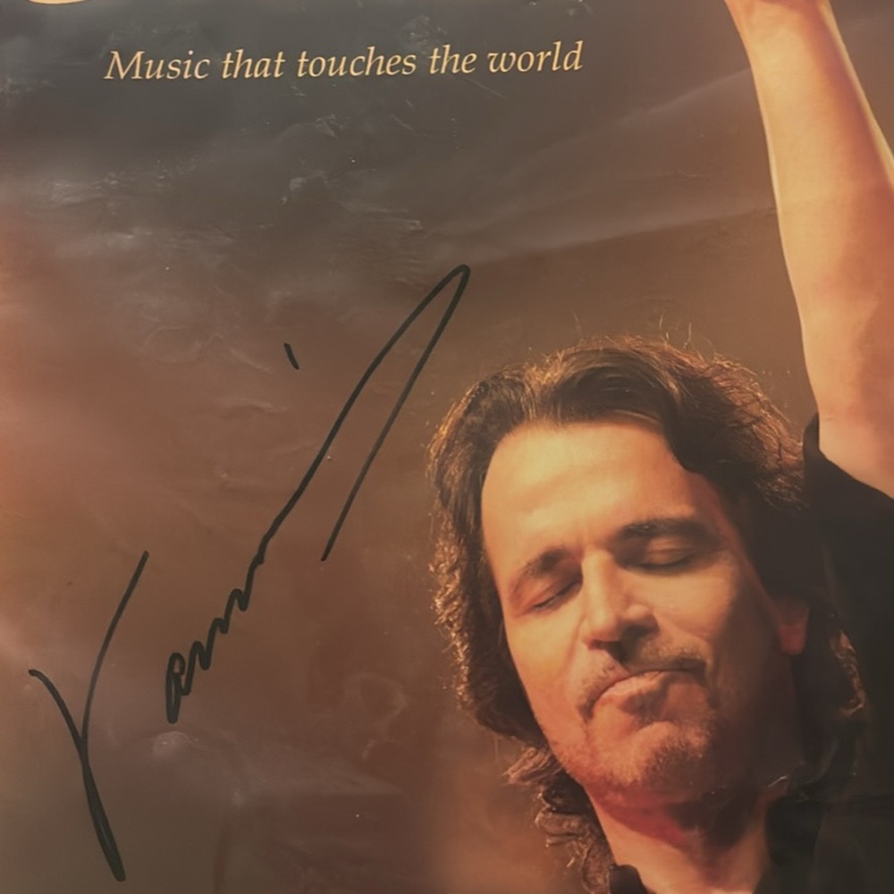 Authentic autographed Yanni 2021 tour program